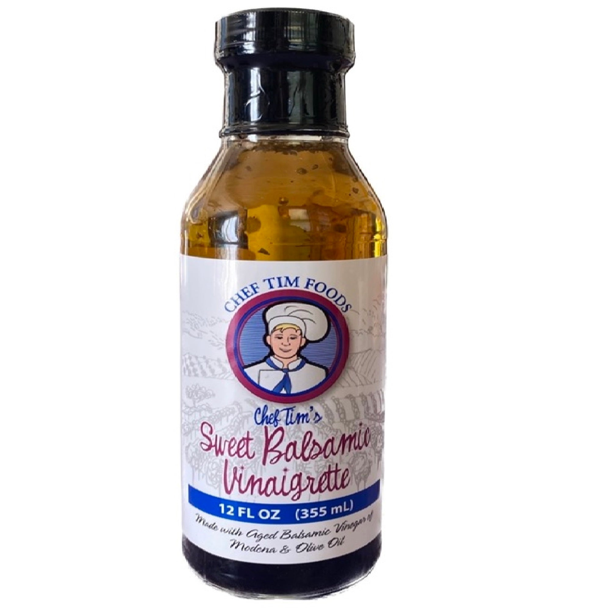 Chef Tim's Sweet Balsamic Vinaigrette Salad Dressing and Marinade - 12 ...