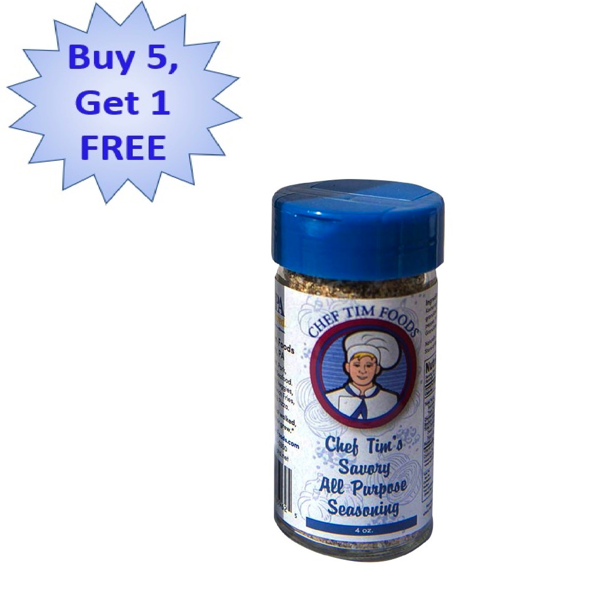 6-Pack Special - Chef Tim's Savory All Purpose Seasonings – Chef Tim Foods