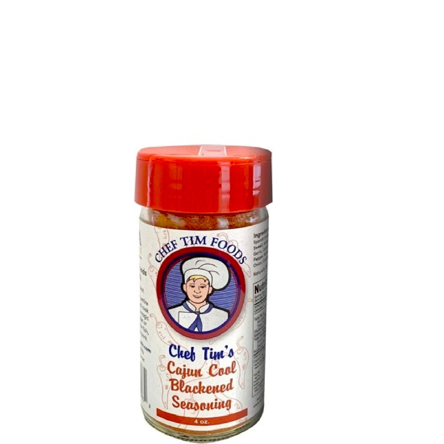 Chef Tim's Cajun Cool Blackened Seasoning - 4 oz